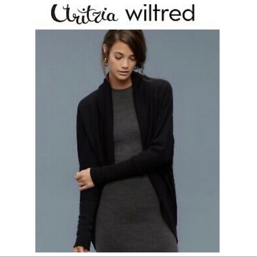 Wilfred Black Cardigan Sweater